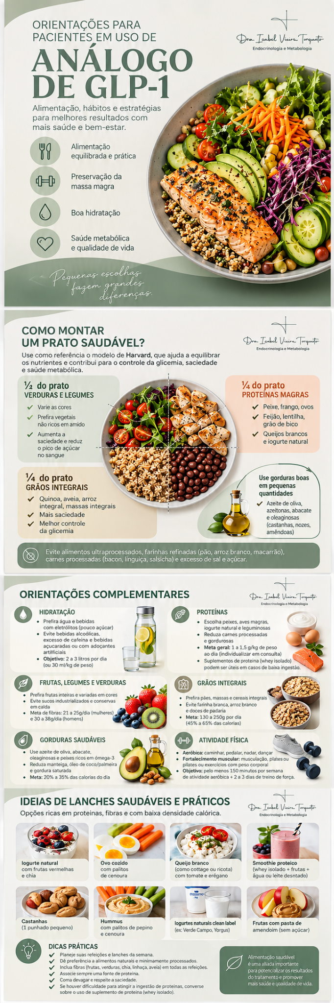 Prato saudável do guia: metade verduras e legumes, um quarto proteínas e um quarto grãos integrais